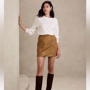 Banana Republic Camel Mini Skirt